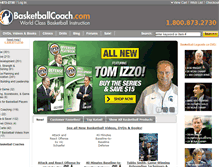 Tablet Screenshot of basketballcoach.com